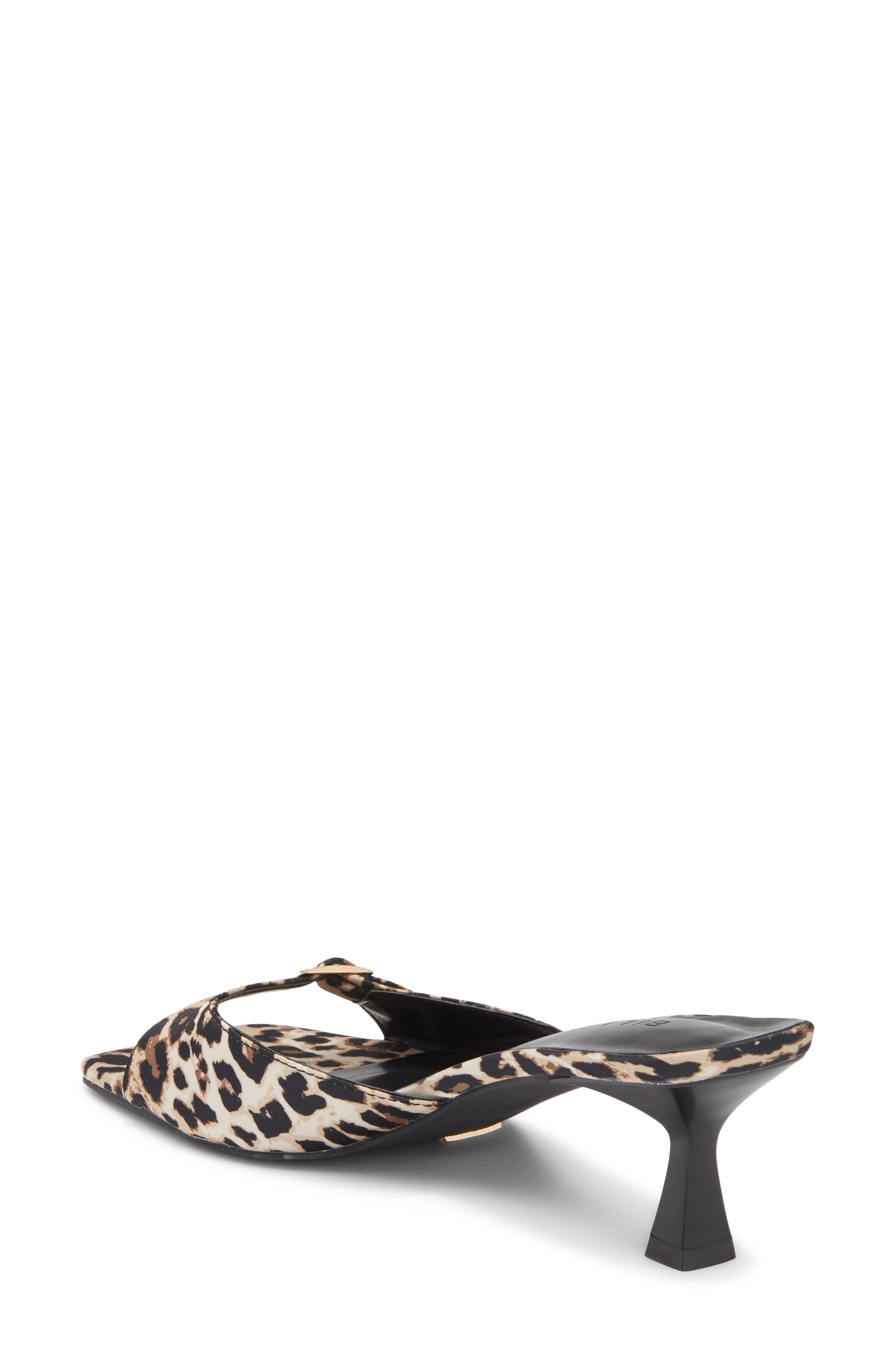 Billini Tilden Heel Sandal, Alternate, color, Leopard Satin