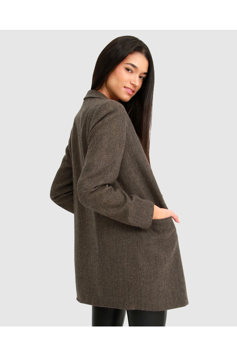 Kensington Oversized Coat, Alternate, color, BROWN