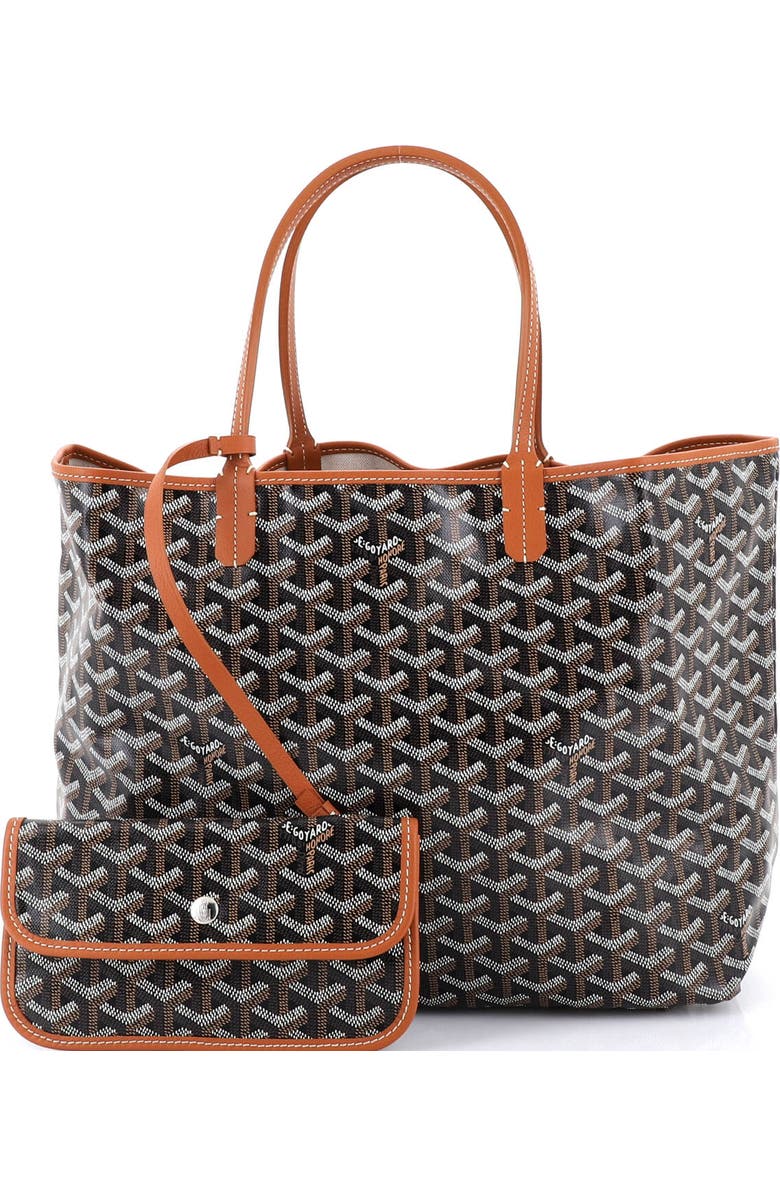 Pre-Owned Goyard Saint Louis Tote Coated Canvas PM, Alternate, color, Black