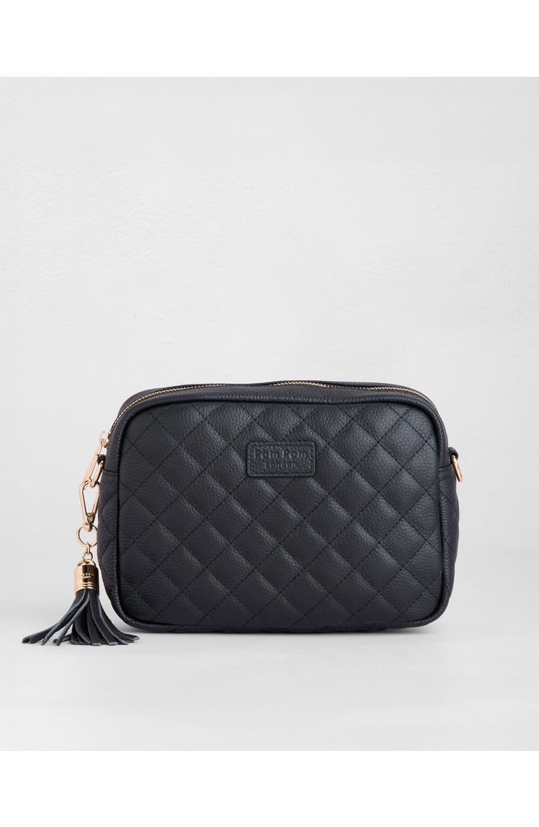 Pom Pom London City Crossbody Bag, Main, color, Black Quilted