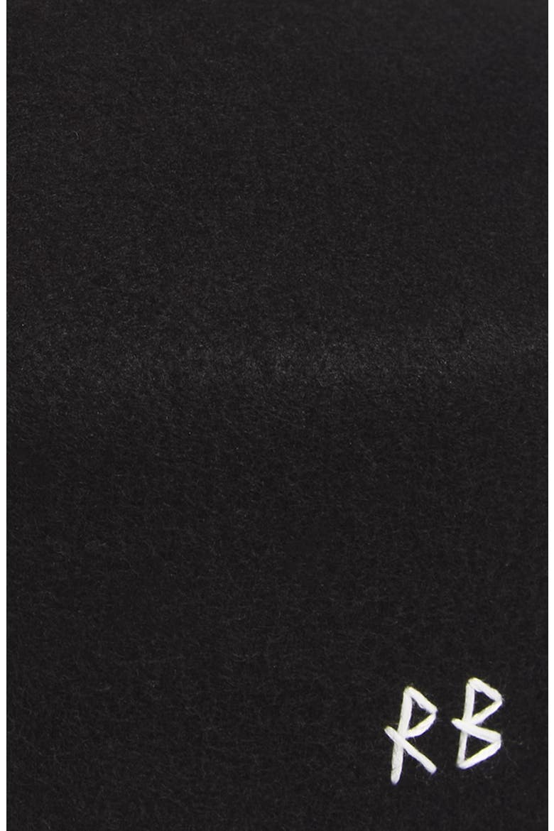 Wool Felt Pillbox Hat, Alternate, color, BLACK