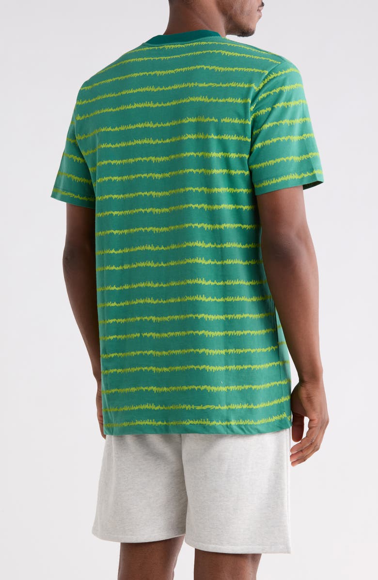 Gotcha EKG Stripe Cotton Pocket T-Shirt, Alternate, color, Bottle Green