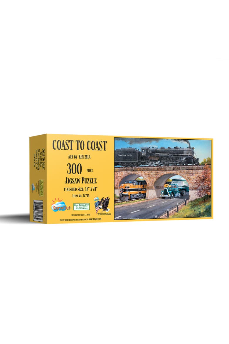 Coast to Coast 300 piece Jigsaw Puzzle for Adults, Main, color, Multicolor