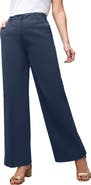 Jessica London Stretch Cotton Chino Wide-Leg Trouser