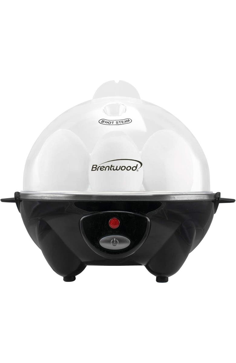 Brentwood 7 Egg Cooker/Steamer, Main, color, Black