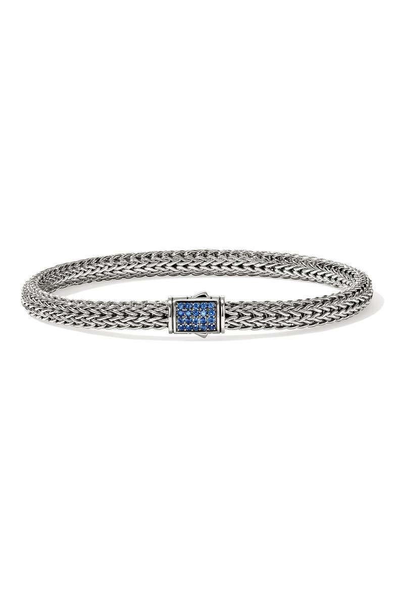 Icon Bracelet, Sterling Silver, Sapphires, 5MM, Main, color, BLUE SAPPHIRE