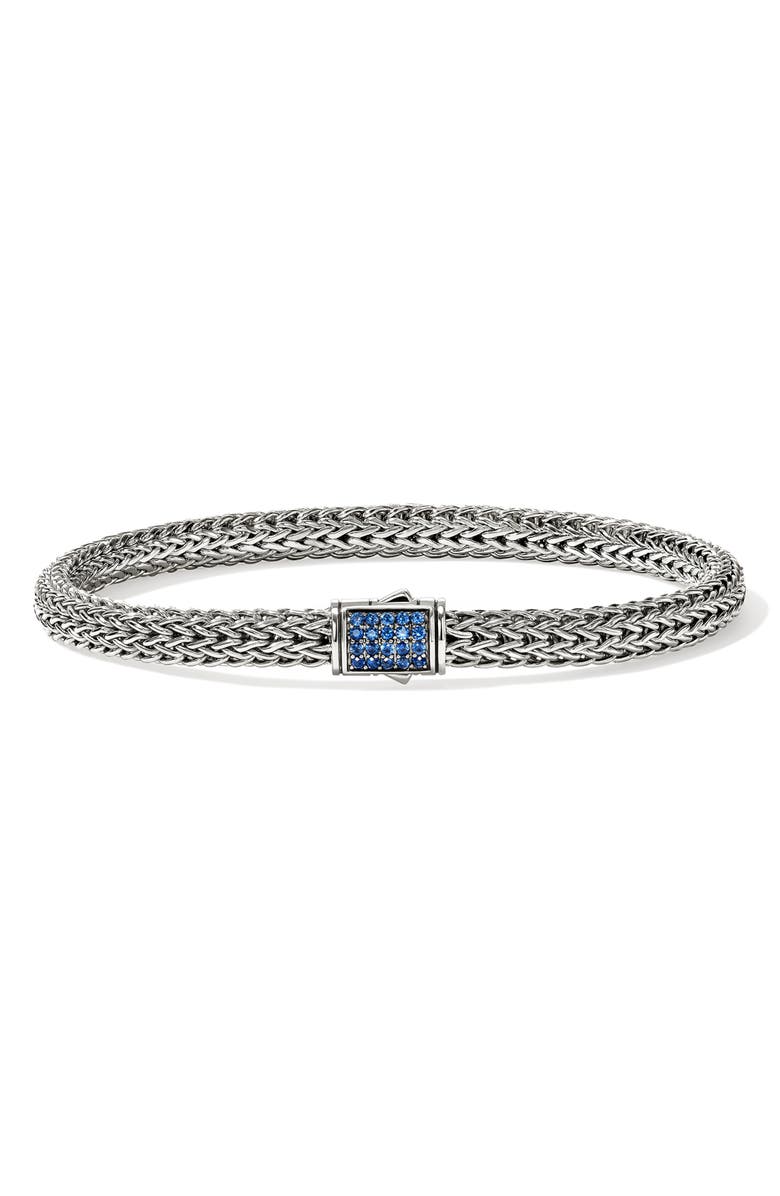 John Hardy Icon Bracelet, Sterling Silver, Sapphires, 5MM, Main, color, Blue Sapphire