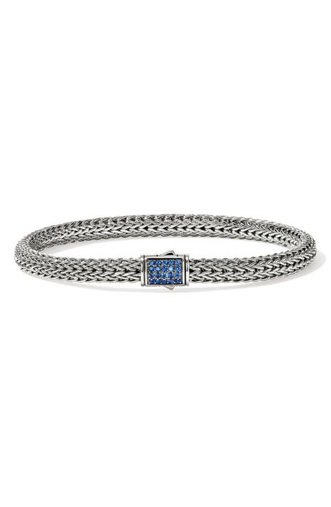 Icon Bracelet, Sterling Silver, Sapphires, 5MM