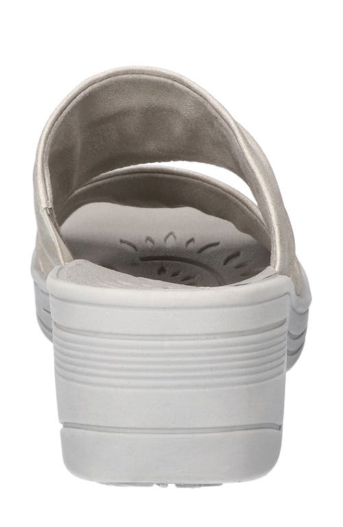 Shop Easy Street Seeker Ruched Sandal In Silver