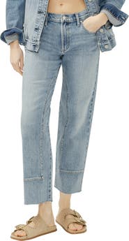 Silver Jeans Co. Western Relaxed Ankle Straight Leg Jeans