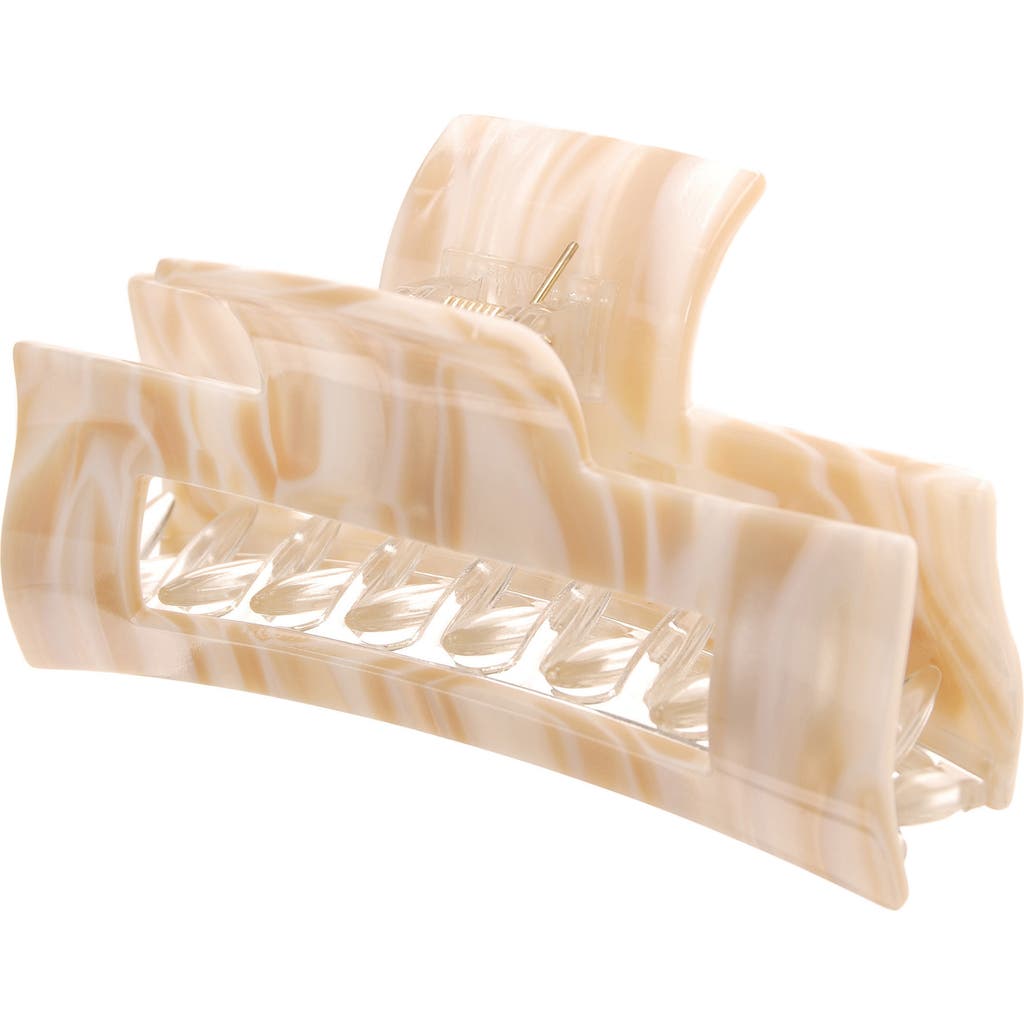France Luxe Large Cutout Rectangle Claw Clip In Alba