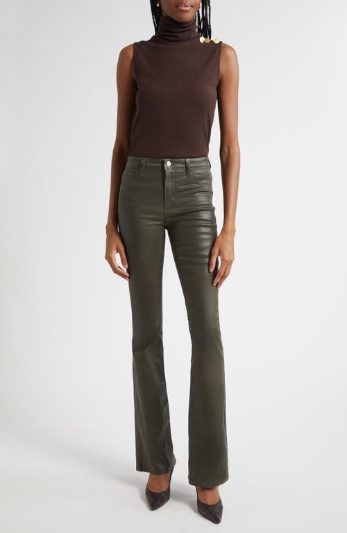 L'agence Ceci Sleeveless Turtleneck Sweater In Brown
