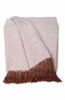 PARKLAND COLLECTION Pegeen Chevron Handloomed Throw Blanket