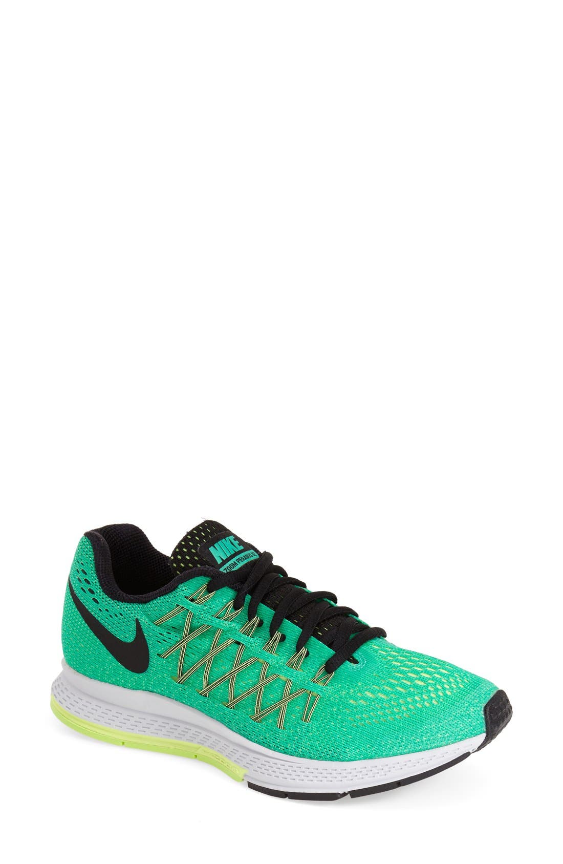 'Zoom Pegasus 32' Running Shoe, Main, color, LIQUID LIME/ BLACK