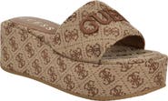 GUESS Bintai Platform Wedge Slide Sandal