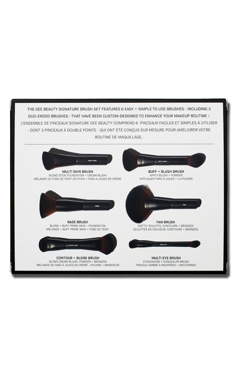 GEE BEAUTY Signature 6-Piece Brush Set, Alternate, color,