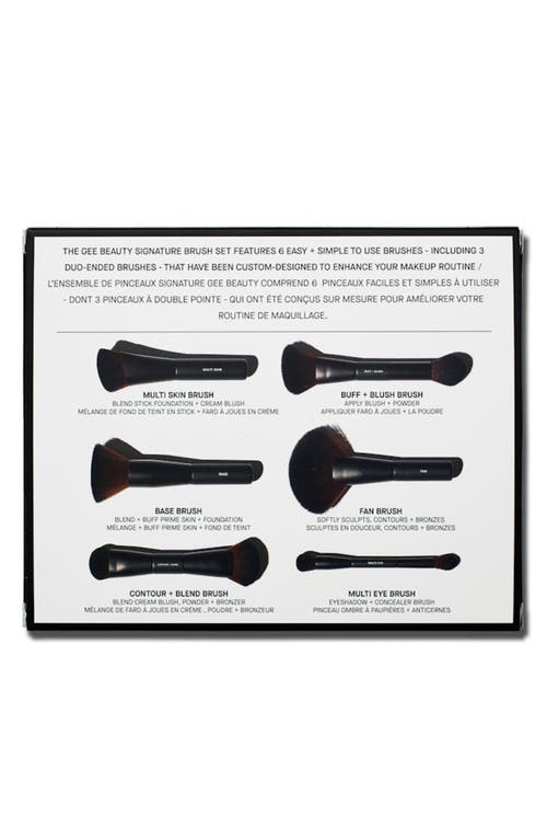 Gee Beauty Signature 6-piece Brush Set In Transparent