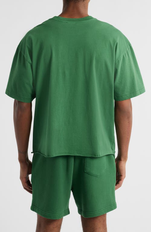 Elwood Core Oversize Organic Cotton Jersey T-shirt In Green