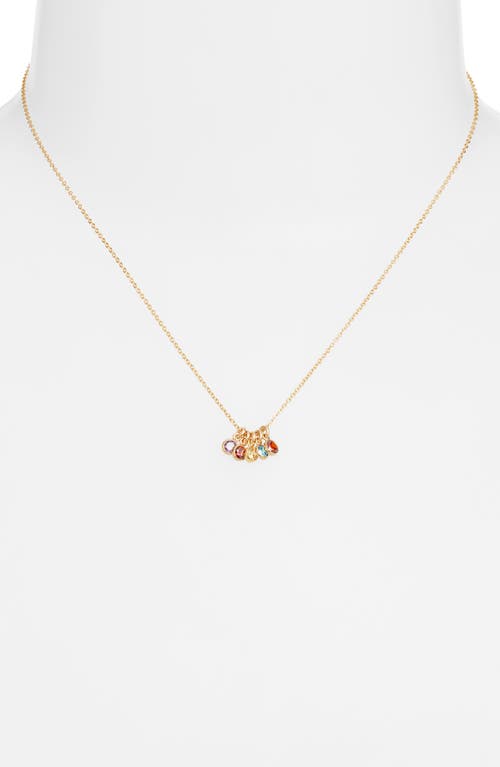 Set & Stones Multi Birthstone Charm Necklace