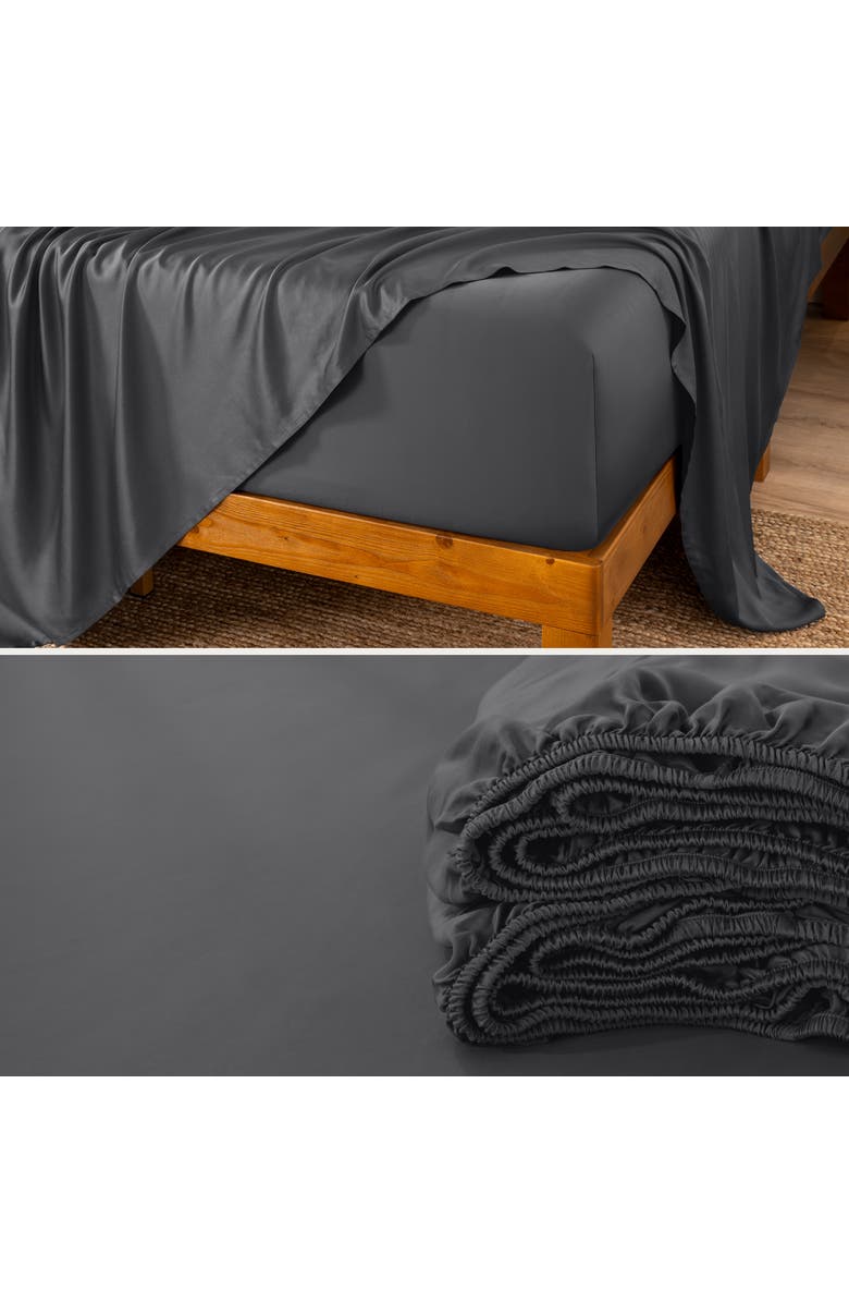 Bare Home Cooling Rayon Sheet Set - Full XL, Alternate, color, Grey