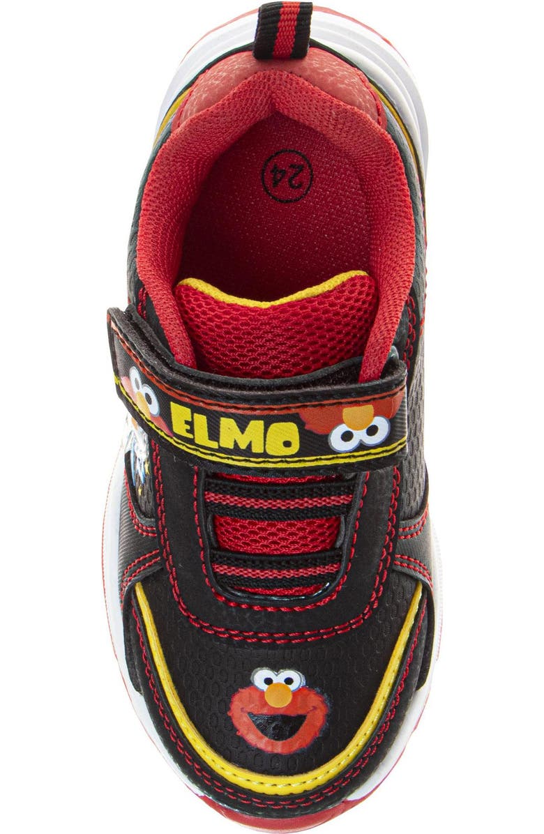 JOSMO Kids' Sesame Street Elmo Light-Up Sneaker, Alternate, color, Black/Red