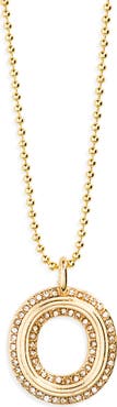 BaubleBar Arianna Initial Pendant Necklace