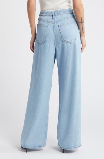 FRAME Super Drape Wide Leg Denim Drawstring Pants | Nordstrom FRAME Super Drape Wide Leg Denim Drawstring Pants | Nordstrom