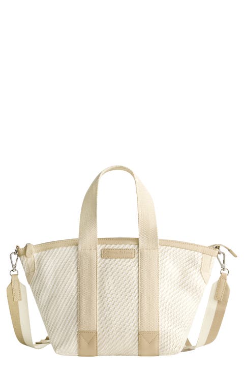 Soft Woven Zip-Top Tote