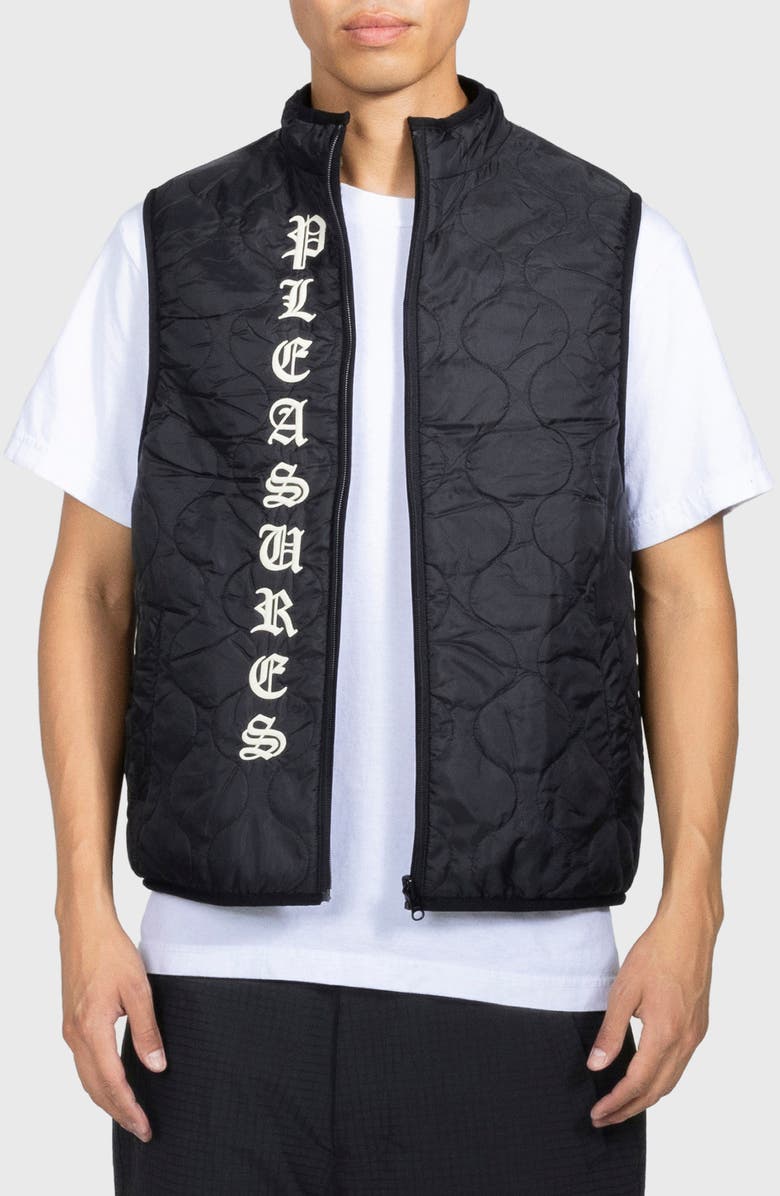 PLEASURES Felis Reversible Vest, Main, color, Camo / Black
