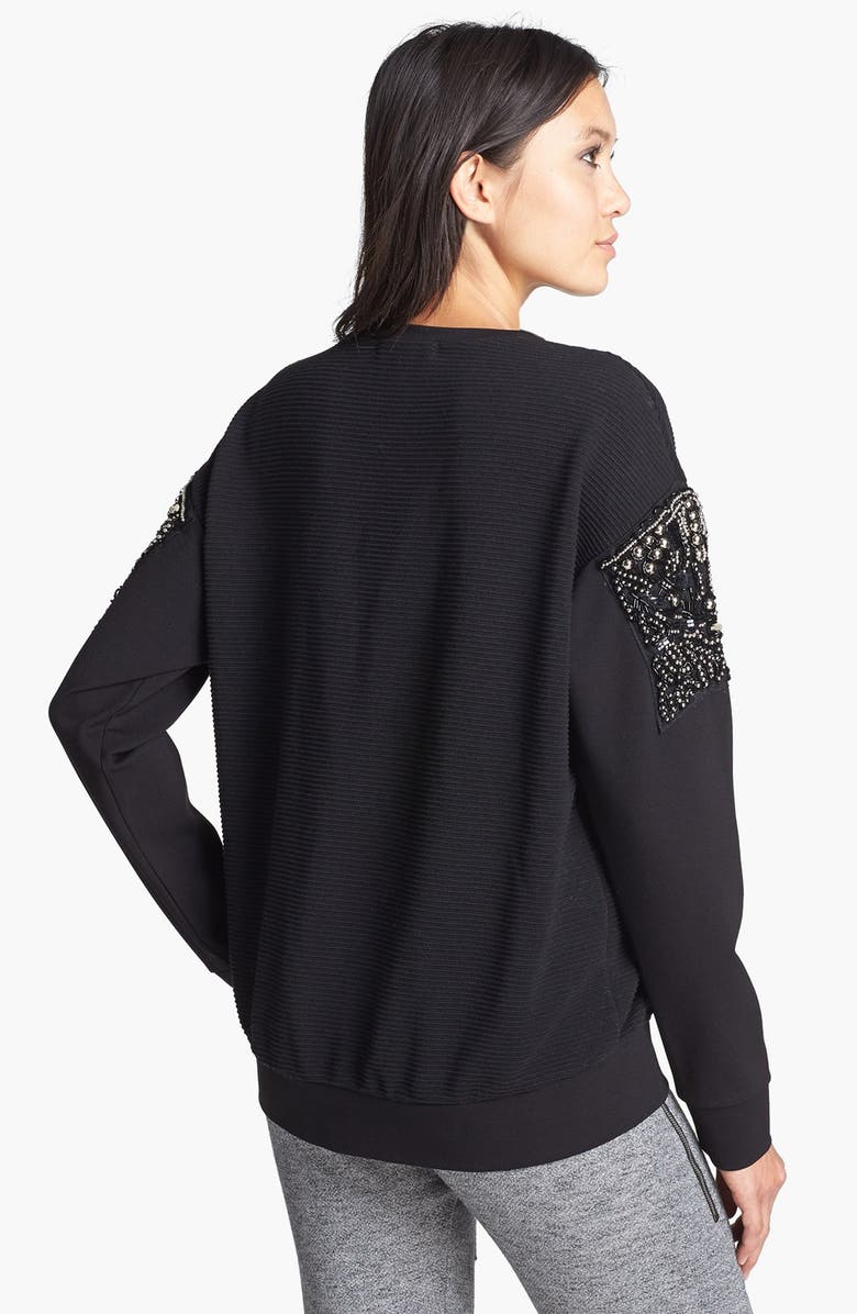 Rules of Etiquette Embellished Sweatshirt, Alternate, color,