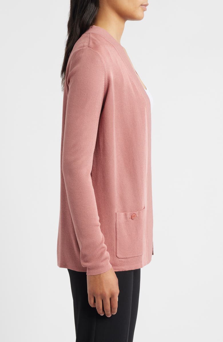 Anne Klein Malibu Open Front Cardigan, Alternate, color, Soft Primrose