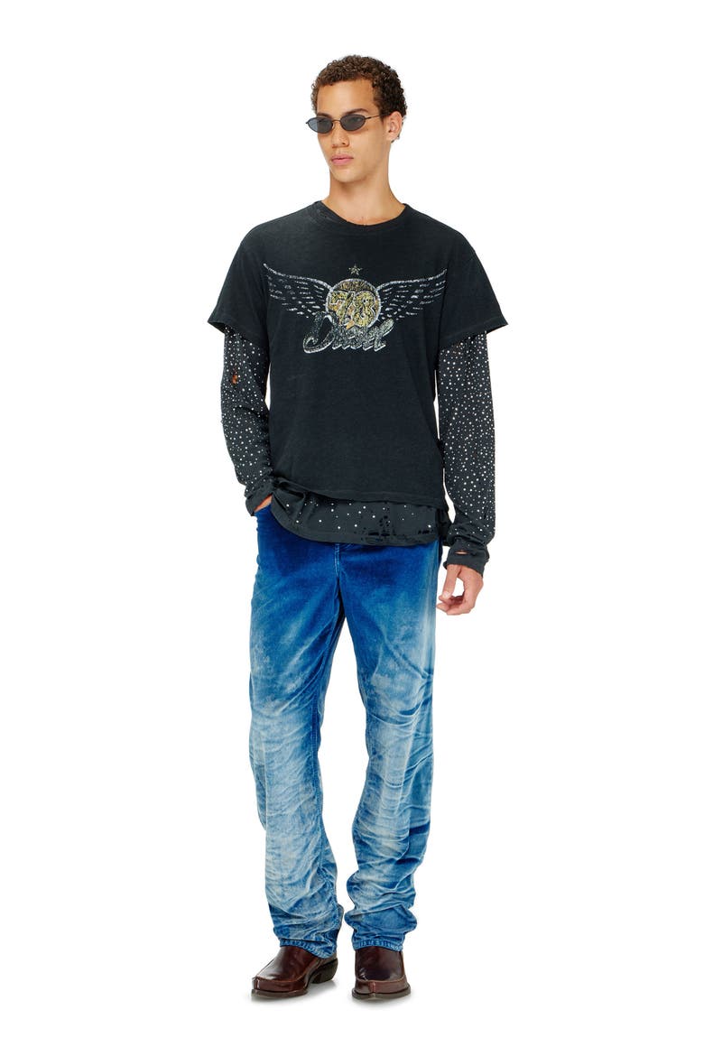 Cotton & Hemp Graphic T-Shirt, Alternate, color, BLACK