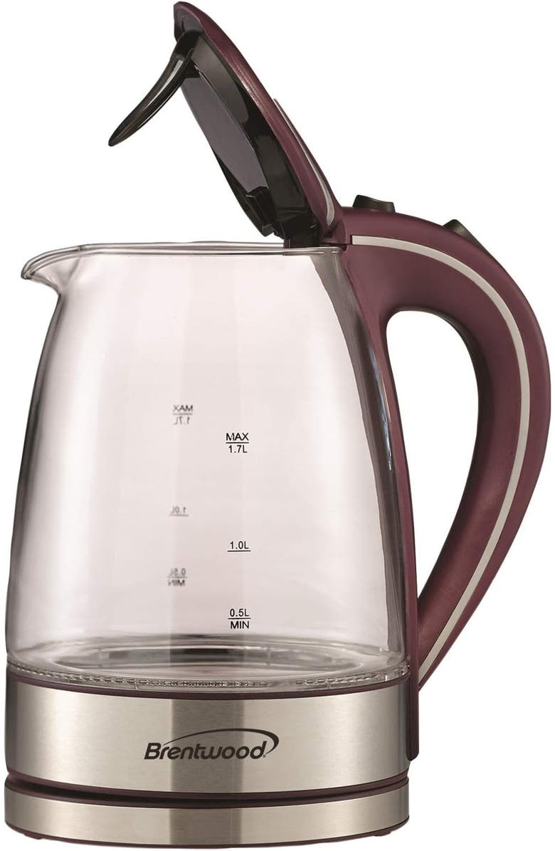 Brentwood Glass Kettle, Alternate, color, Purple