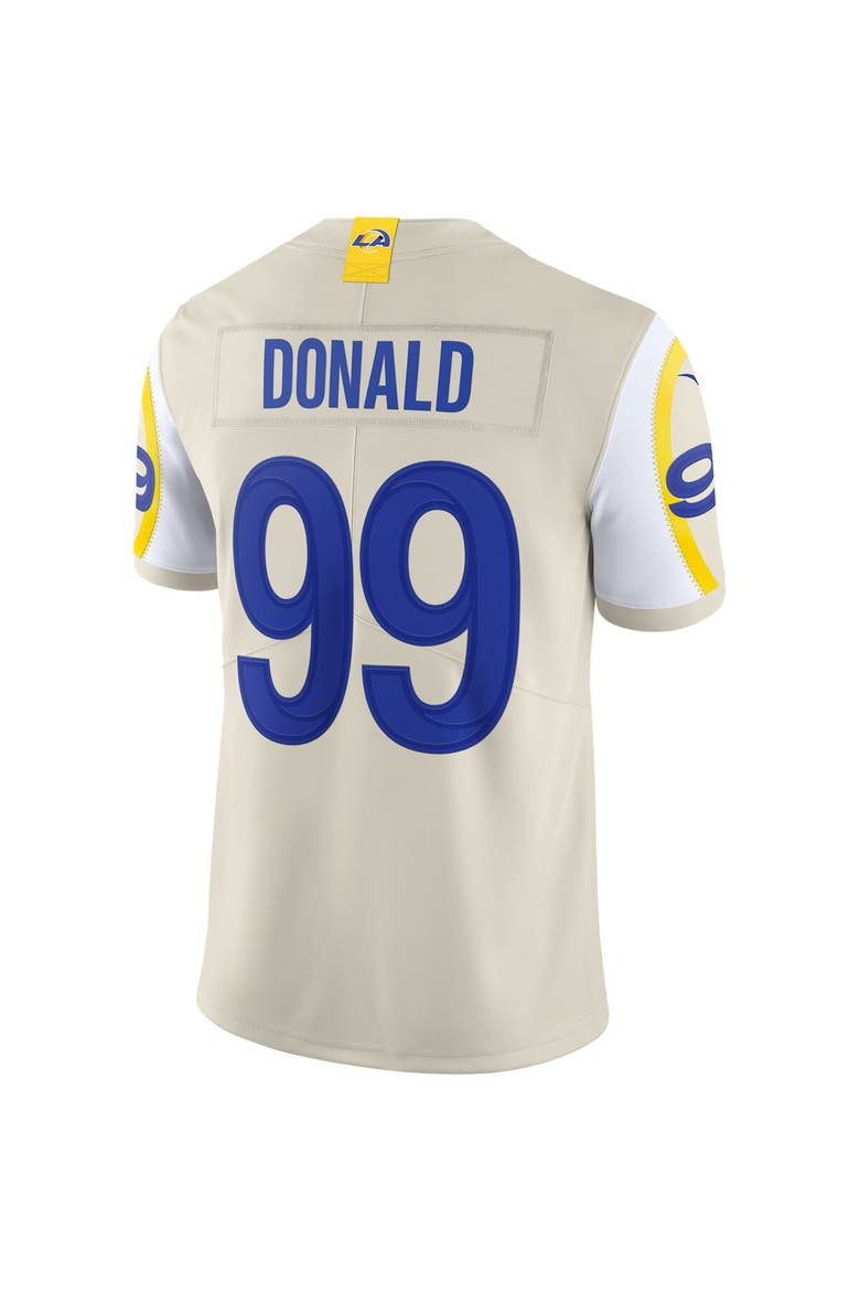 Men's Nike Aaron Donald Bone Los Angeles Rams Vapor Limited Jersey, Alternate, color, Cream