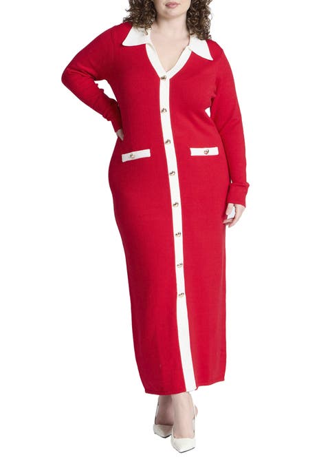 Sweetheart Sweater Dress (Plus Available)