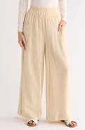 PATRIZIA LUCA Cotton Pull-On Wide Leg Pants