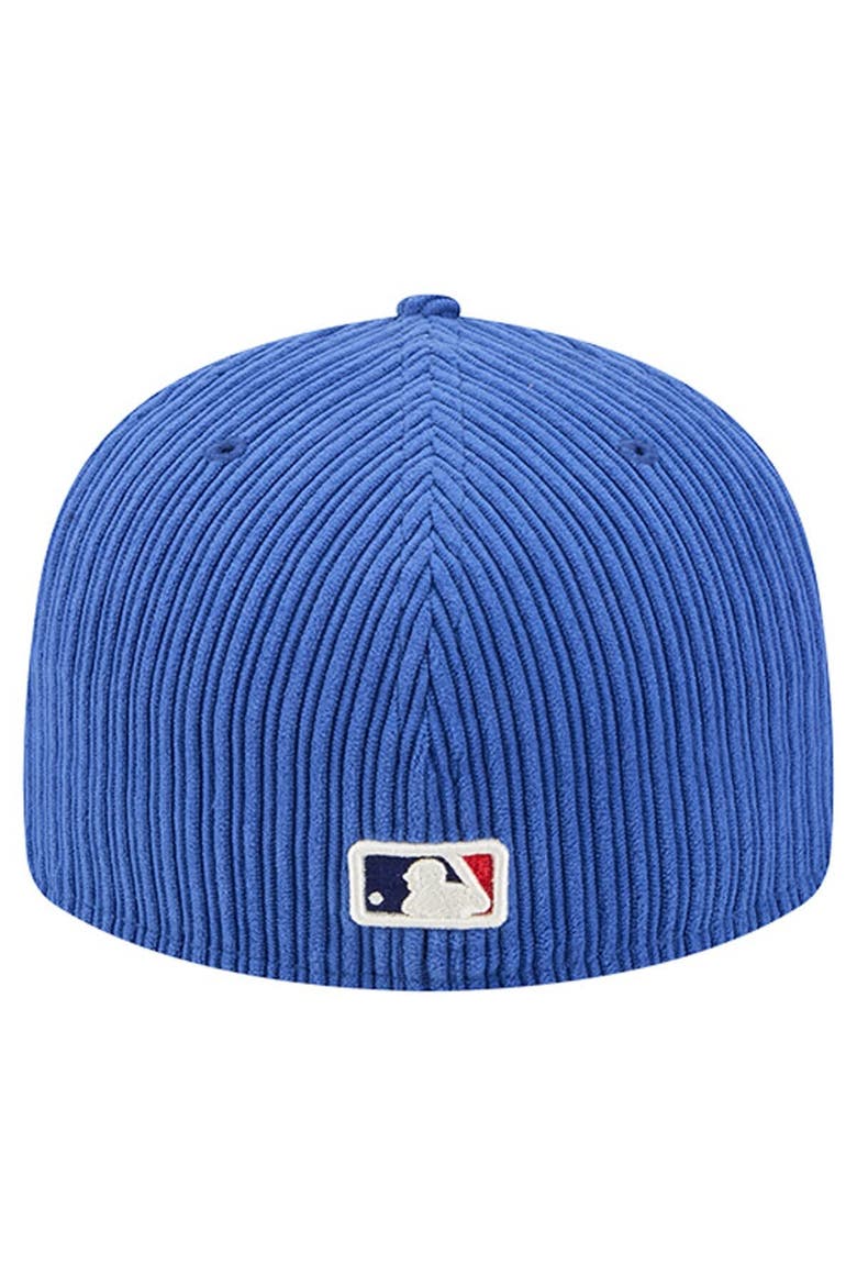Men's New Era  Royal Los Angeles Dodgers Chenille Pop 59FIFTY Fitted Hat, Alternate, color, Royal
