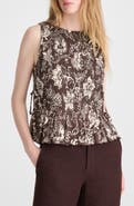 Madewell Side Tie Smocked Tank