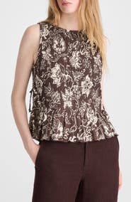 Madewell Side Tie Smocked Tank