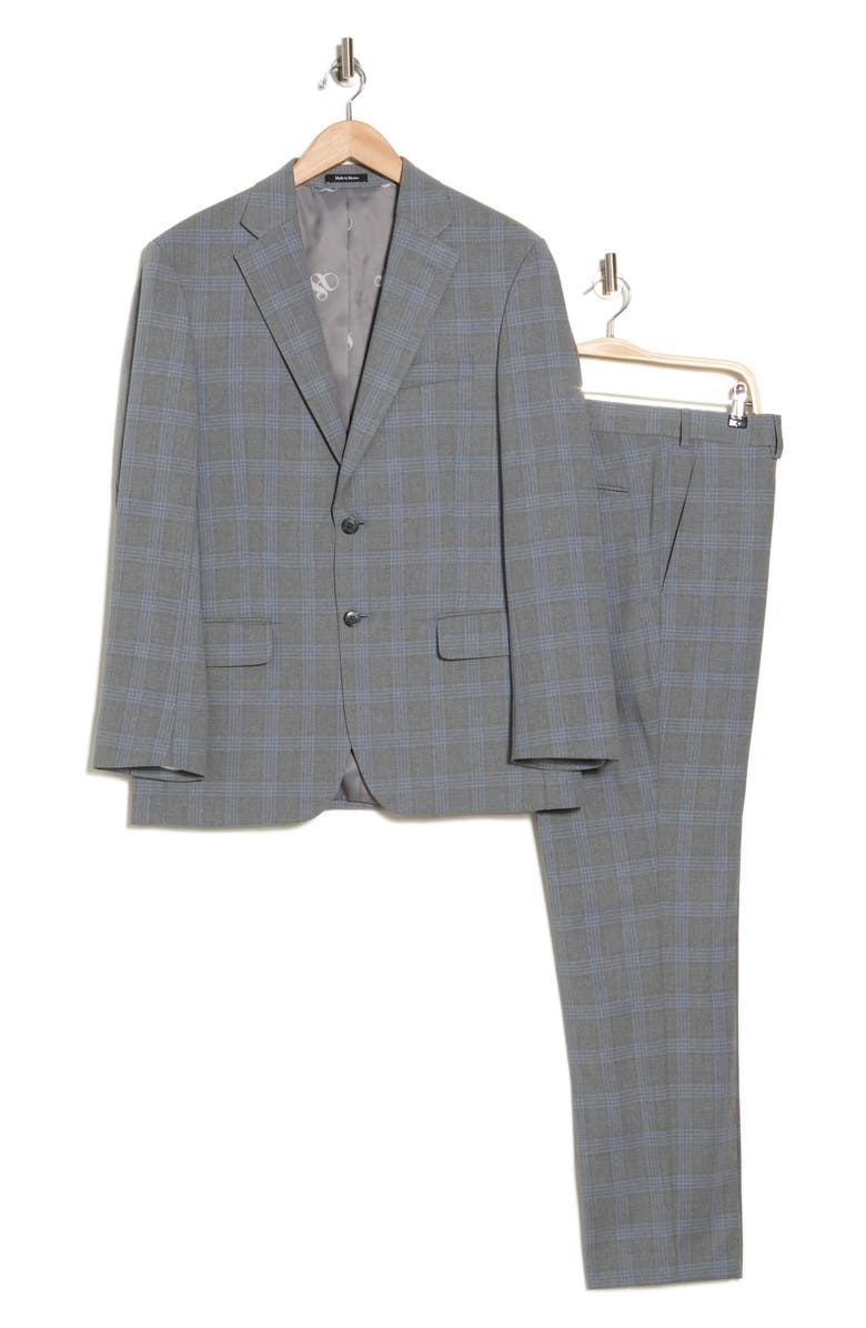 Scotch & Soda Modern Fit Plaid Two-Piece Suit, Alternate, color,