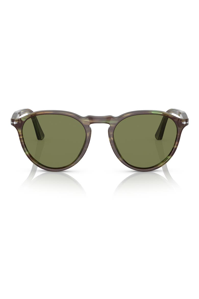 PO3286S 51mm Phantos Sunglasses, Main, color, STRIPED GREEN / LIGHT GREEN