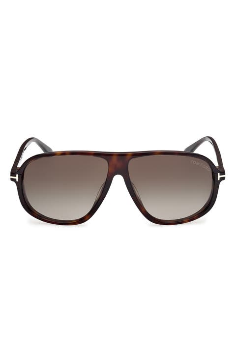 Guillaume 61mm Gradient Pilot Sunglasses