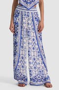 Alice + Olivia Larissa Smocked Wide Leg Split Pants