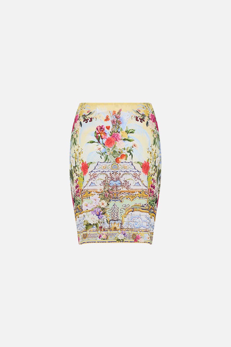 Layered Short Sarong With Tie Front Flor Fantastica, Alternate, color, Flor Fantastica