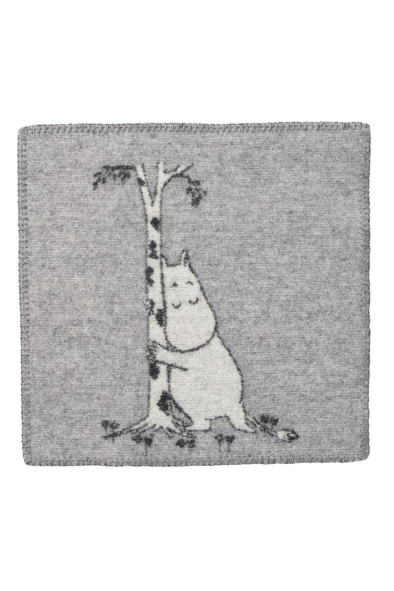 Kids' Handmade Moomin Woven Wool Seat Pad, Main, color, GREY