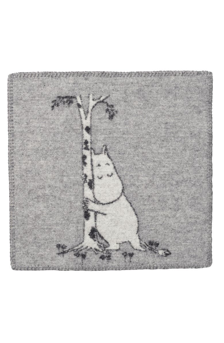 Klippan Kids' Handmade Moomin Woven Wool Seat Pad, Main, color, Grey