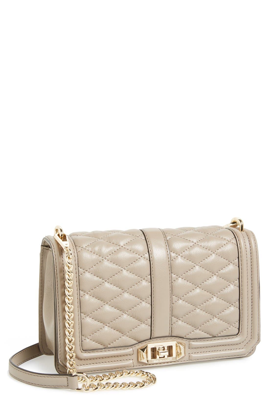 Love Crossbody Bag, Main, color, TAUPE