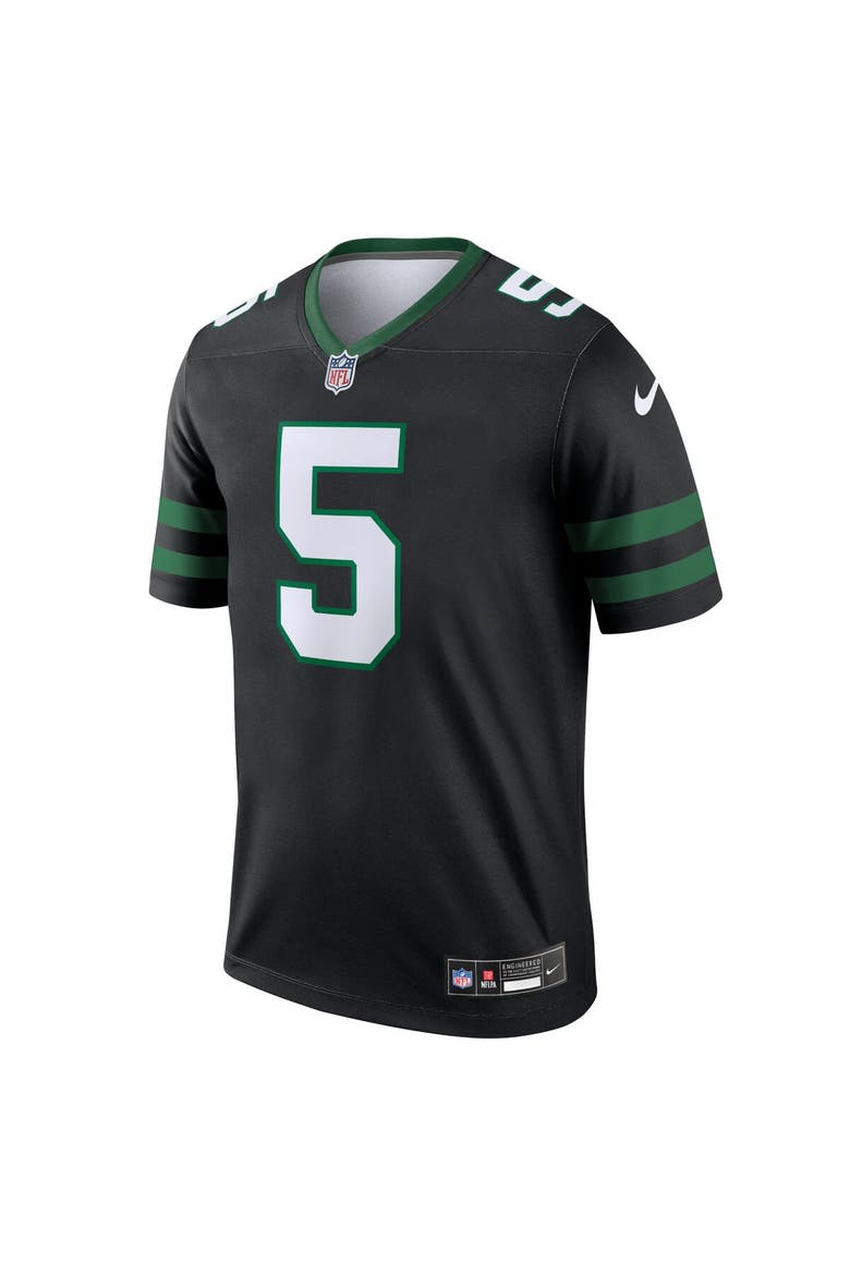 Men's Nike Garrett Wilson Black New York Jets Alternate Legend Player Performance Top, Alternate, color, Black