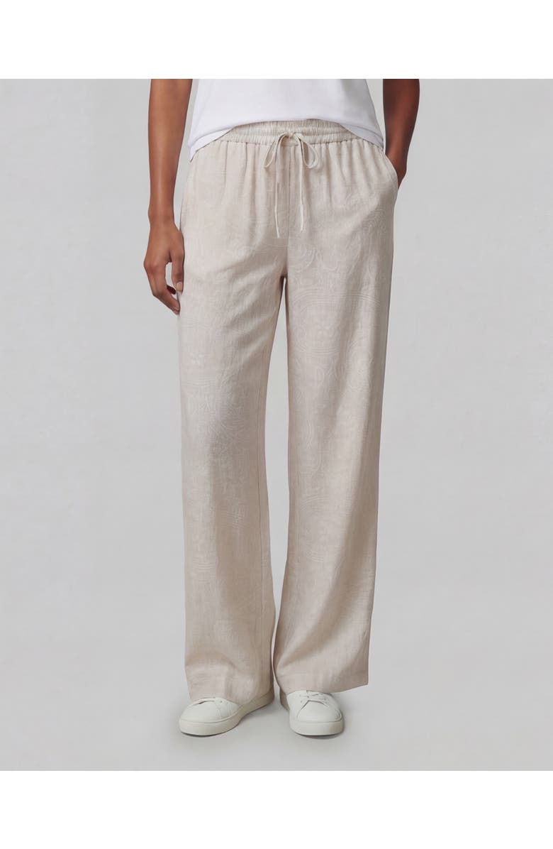 Lords of Harlech Paisley Explosion Womens Wide-leg Pant, Alternate, color, Paisley Explosion Ivory