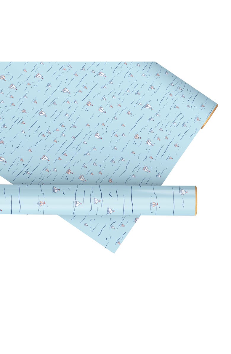 Ramus & Co Eight Sheets Two-Sided "Sails Up" Heavyweight Gift Wrap, Main, color, Multicolored